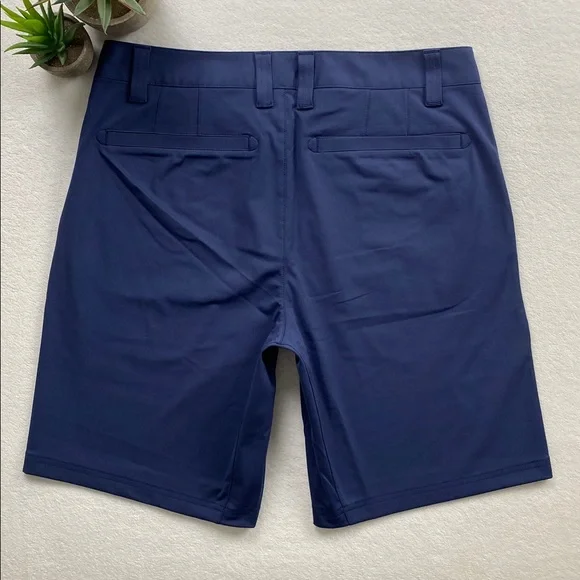 Rhone Commuter Flex Knit Flat Front Lifestyle/Performance Short (Navy) - Picture 2 of 16